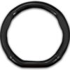 1 PC Car D-shaped Steering Wheel Cover, 14.9″ Non-slip Carbon Fiber Decoration, Microporous Sweat-absorbent Breathable Protector for All Seasons, Universal for Cars (Balck)