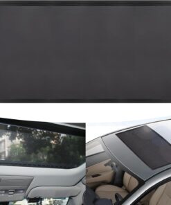 1 PC Car Roof Sunroof Sunshade Net, 39.37″ x 25.59″ Breathable Ventilation Heat Insulation Curtain Dust-droof Sunshade, Essential Accessories for Camping Resting, for Cars, Trucks (Black)