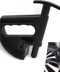 1 PC Car Tire Changer, 5.7″ x 6.03″ High Strength Composite Plastic Lift-up Tire Auxiliary Tire Clamp, Multi-Function Rim Pry Wheel Changing Assistant, Suitable for Most Cars (Black)