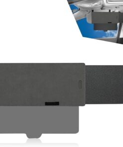 1 Pack Car Sun Visor Extender, 12.20In x 5.90In Anti-Glare Design, Flexible Vehicle Sun Visor Accessories for Safe Driving, Universal UV-Filtering Protection for Most Cars (Black)