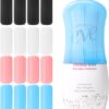 16 Pack Elastic Sleeves for Leak Proofing Travel,Silicone Leak Proof Sleeves for Travel Container in Luggage, Reusable Accessory for Travel Toiletries Bag Suitcase for women
