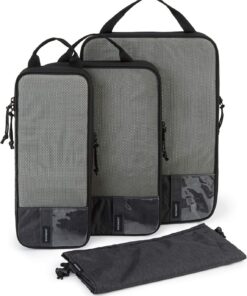 BAGSMART 6 Set/4 Set/2 Set Compression Packing Cubes for Travel, Lightweight Vacation Travel Essentials, Travel Accessories for Suitcase Organizer Bags Set, Durable Luggage Organizer Travel Bags
