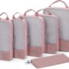 BAGSMART 6 Set/4 Set/2 Set Compression Packing Cubes for Travel, Lightweight Vacation Travel Essentials, Travel Accessories for Suitcase Organizer Bags Set, Durable Luggage Organizer Travel Bags