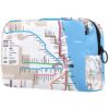 Toiletry Bag Cosmetic Travel Makeup Organizer Wash Bag Pouch with Zipper Chicago Subway Map for Travel Accessories Essentials
