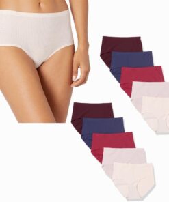 Amazon Essentials Women’s Full Coverage, 8 Pack High Waist Briefs-Colors May Vary, X-Large