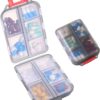 1Pack Travel Pill Organizer – 10 Compartments Pill Case, Compact and Portable Pill Box, Perfect for On-The-Go Storage, Pill Holder for Purse Gray