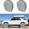 2 PCS Car Tire Covers, Waterproof Tire Protector Fits Tire Diameters 29-31.9 inches, Dustproof Wheel Covers for RV, Truck, SUV, Camper, Van, Universal Car Accessories (Gray, L)
