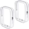 2 Pack Quart Size Travel Bag Tsa Approved Toiletry Bag Clear Makeup Organizer Zipper Pouch for Carry On Liquids Toiletries International Travel Must Haves Airplane Essentials for Women Flying