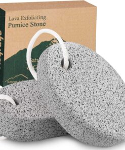 2PCS Natural Pumice Stone, Asqraqo Lava Pedicure Tools Hard Skin Callus Remover for Feet and Hands – Foot File Exfoliation to Remove Dead Skin, and Callusess