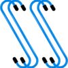 4PCS Brake Caliper Hook Brake Caliper Hanger Mechanic Tools with Rubber Tips for Braking Pads, Axle Shaft, Bearing, Suspension Systems Work, Durable Automotive Tools(Blue)