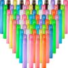 60 Pieces 10 ml Spray Bottles Plastic Spray Bottles Empty Fine Mist Sprayer Bottles Perfume Bottle for Travel Essential Oils Perfume Supplies (Multicolored)