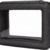 Aveniee Clear Makeup Bag Organizer, Portable Travel Toiletry Cosmetic Bag Case for Women, Heavy Duty Make Up Pouch with Transparent Vinyl Windows & Gold Zippers(Black)