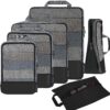 BAGAIL 4 Set/6 Set Compression Packing Cubes Travel Accessories Expandable Packing Organizers