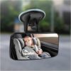 Baby Car Mirror,HD & Wide Angle Suction Cup Car Mirror for Baby with 360° Adjustable,Universal Car Seat Mirror for Baby Rear Facing Car Accessories Interior Fits Car Truck SUV
