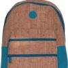 Back Pack, Cork And Canvas for Sustainable Adventure, Gift, Durable, travel essentials, built in organizer (Aqua sea)