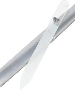 Bona Fide Beauty Czech Glass Nail Files for Natural Nails (Clear) – 1Pc Crystal Nail Filer, Nano Glass File with Case Handcrafted in The Czech Republic