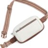 CLUCI Small Leather Belt Bag for Women Fashionable Fanny Pack Cross Body Bag Waist Pack