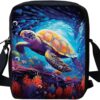 COEQINE Floral Skull Print Sling Bags for Women Crossbody Backpack Travel Multipurpose Daypacks Shoulder Bag