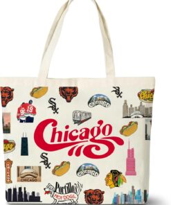 Canvas Tote Bag, Travel Lover Gift Tote Bags for Women – F