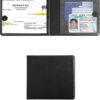 Car Registration and Insurance Holder,Registration and Insurance Card Holder,Car Accessories Car Registration Holder,Car Document Holder for Insurance Card,Driver License,Paperwork (Black, 1PCS)