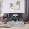 Corcovado-Head-Rio-De-Janeiro-Brazil Blanket Throw Bedding Room Decor Flannel Blankets for Bed Sofa 60″x50″