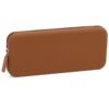 Etercycle Large Travel Silicone Makeup Brush Holder, Washable Silicone Make Up Bag, Portable Cosmetic Brushes Holder, Soft Makeup Tools Organizer for Travel (Dark Brown)