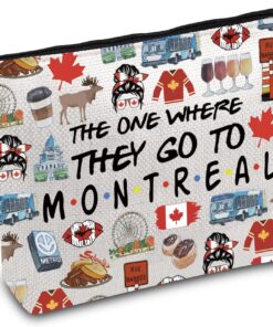 FOTAP Montreal Trip Makeup Bag Canada Montreal Travel Gift Montreal Souvenir Gift Montreal Travel Bag Housewarming Gift (Montreal)