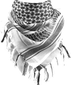 FREE SOLDIER Scarf Military Shemagh Tactical Desert Keffiyeh Head Neck Scarf Arab Wrap with Tassel 43×43 inches