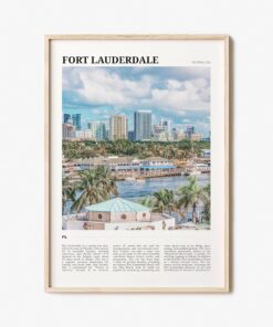 Fort Lauderdale Travel Poster, Fort Lauderdale Wall Art, Fort Lauderdale Poster Print, Fort Lauderdale Photo, Decor, Florida, USA