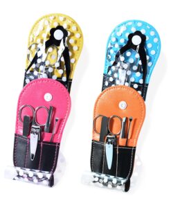 Fun Polka Dot Flip Flop Manicure Kit – Set of 4