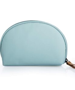 Hekyip Half Moon Cosmetic Beauty Bag for Purse Travel Handy Makeup Pouch for Women Girls (Mint)