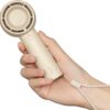 JISULIFE Portable Handheld Fan, Bladeless Mini Fan, Personal Small Hand Fan with 4500mAh, 18H Max Cooling Time, USB Rechargeable Lash Fan for Travel/Makeup/Eyelash/Outdoor – Brown