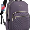 LOVEVOOK Backpack for Women, Fits 15.6 Inch Laptop Backpacks Purse with USB Port, Waterproof Travel Business Work Computer Bag, Fashion Casual Daypack College Backpack, Medium Gray
