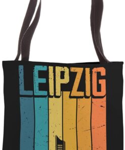 Leipzig Skyline Retro Vintage Souvenir Leipzig Tote Bag