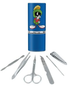 Looney Tunes Marvin The Martian Stainless Steel Manicure Pedicure Grooming Beauty Care Travel Kit