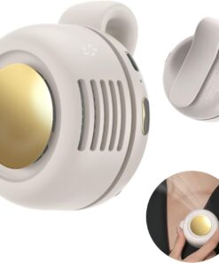 Mini Portable Fan -360° Rotatable Small Personal Fan that Blow Cold Air with Clip Fan 3 Speeds.Portable USB Rechargeable Small Cooling Fan.Battery Powered Fan for Outdoor and Indoor (white)