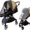 Mosquito Net for Stroller Accessories Insect Mesh Bug Netting Cover for Summer Outdoor Camping Travel Car Seat, Newborn Baby Essentials Mosquiteros para Cunas De Bebes 2pack 2color (Black + White)
