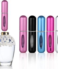 Perfume Travel Refillable-Travel Accessories-Perfume Atomizer Bottle Portable,Stocking Stuffers for Women Outdoor and Traveling 5ML (Travel Essentials,5 pack)