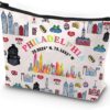 Philadelphia Trip Makeup Bag Philadelphia Travel Zipper Pouch Philadelphia Vacation Gift Philadelphia Welcome Bag Souvenir Gift