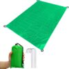 Pocket Blanket, 55”*79” Outdoor Foldable Compact Lightweight Tarp for Concert Festival Travel Backpacking Hiking, Beach Blanket Sandproof, Easily Fit Small Bag, Water Resistant Fast Dry Picnic Mat