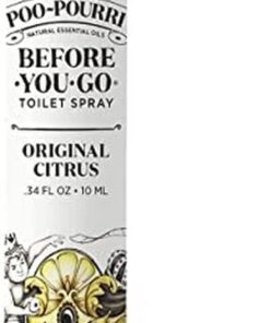 Poo-Pourri Before-You-Go Toilet Spray, Original Citrus, Travel Size 10 mL – Lemon, Bergamot and Lemongrass