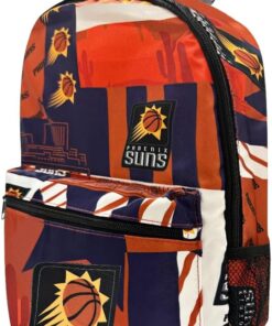 Pro Specialties Group Phoenix Suns basketball travel backpack, hiking, gym Backpack durable bag designed for men and women. Ideal for Adults, extra-large & waterproof use for various activities