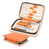 Professional Manicure Set for Adult,10-in-1 High-Grade Nail Cutter Ingrown Toenail Clippers Pedicure with Leather Travel Case.Heavy-Duty Stainless Steel Men Women Nail Care Grooming Kit.