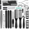Professional Pedicure Kit, 26 in 1 Stainless Steel Foot Care Tools With Foot File and Callus Remover for Men Women Travel