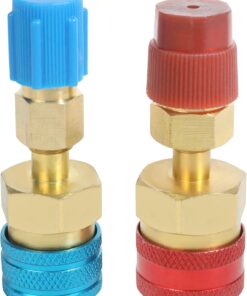RACOONA R1234YF Adapter,Car Accessories R1234YF to R134A Adapter, R1234YF Quick Coupler,1234yf to 134a Adapter High Low Side Connector Conversion Kit,Suitable for Automotive Conditioner AC Charging
