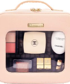 ROWNYEON Makeup Bag Cosmetic Makeup Train Case Artist Makeup Organizer Professional Portable Storage Bag for Women Girl Waterproof EVA Adjustable Dividers