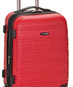 Rockland Melbourne Hardside Expandable Spinner Wheel Luggage, Red, Carry-On 20-Inch