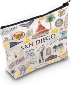 San Diego Cosmetic Makeup Bag San Diego Travel Gift San Diego Vacation Gift for Her Moving to San Diego Gift (San Diego)