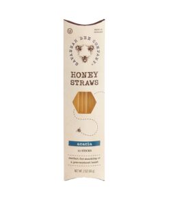 Savannah Bee Company Honey Straws – Pure and All Natural Honey Straw Sticks Made in the USA – Healthy Snacks for Kids and Adults – Gluten Free and Kosher Certified – Pure Acacia Honey – Pack of 12