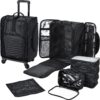 Stagiant Rolling Makeup Case Professional Travel Makeup Organizer Make up Storage Cosmetic Trolley Suitcase Makeup Storage